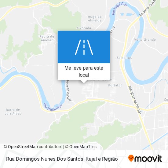 Rua Domingos Nunes Dos Santos mapa