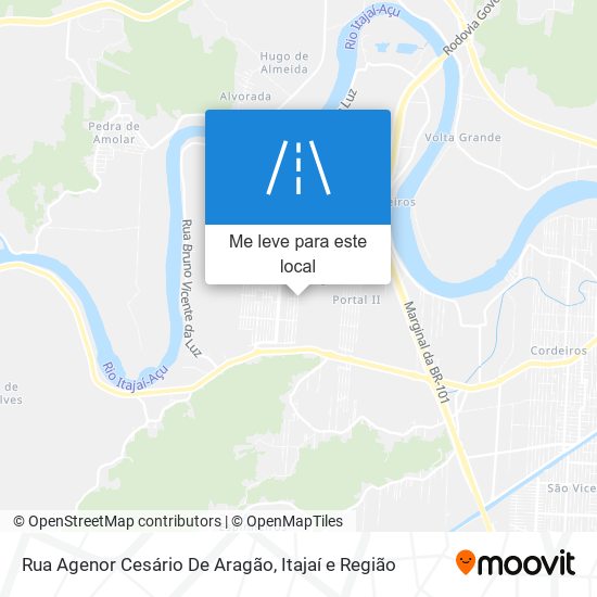 Rua Agenor Cesário De Aragão mapa