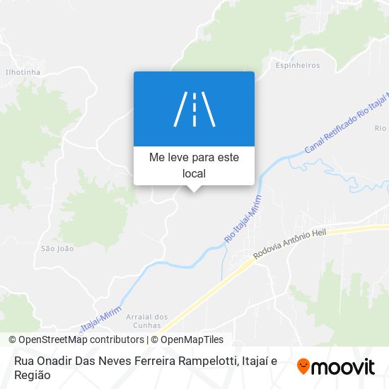 Rua Onadir Das Neves Ferreira Rampelotti mapa