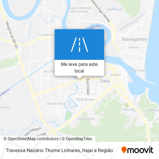 Travessa Nazário Thomé Linhares mapa