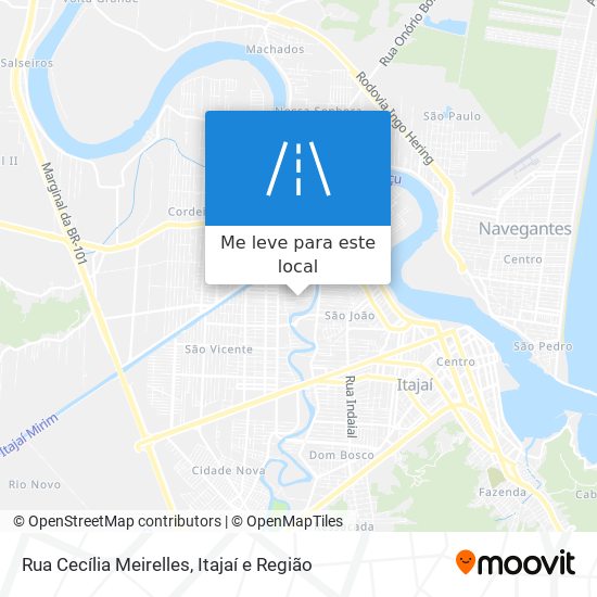 Rua Cecília Meirelles mapa