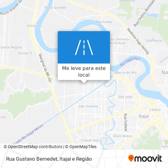 Rua Gustavo Bernedet mapa