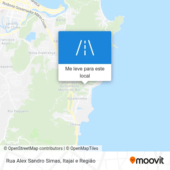 Rua Alex Sandro Simas mapa