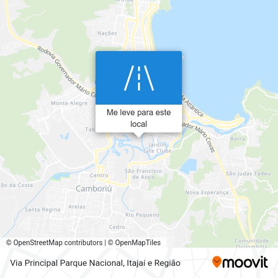 Via Principal Parque Nacional mapa