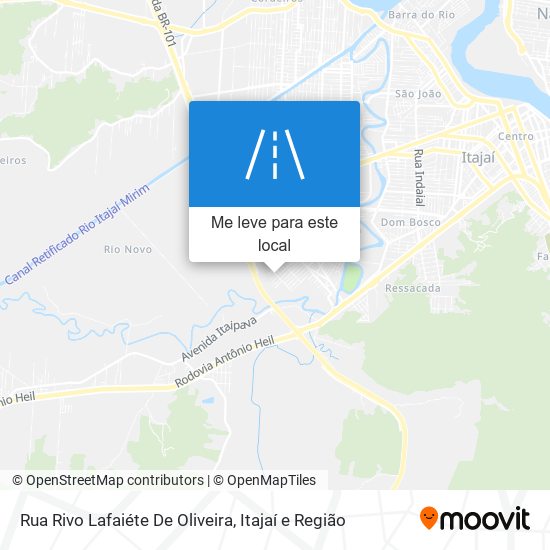 Rua Rivo Lafaiéte De Oliveira mapa