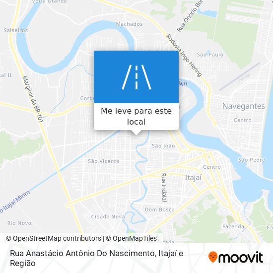Rua Anastácio Antônio Do Nascimento mapa