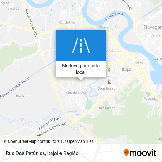 Rua Das Petúnias mapa