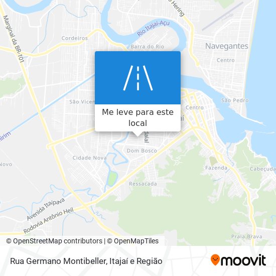 Rua Germano Montibeller mapa