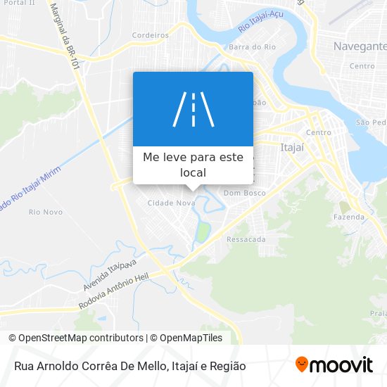 Rua Arnoldo Corrêa De Mello mapa