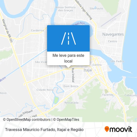Travessa Maurício Furtado mapa