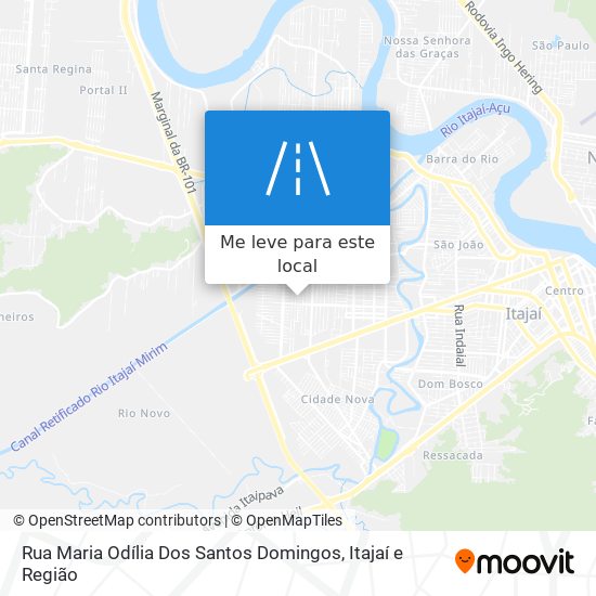 Rua Maria Odília Dos Santos Domingos mapa
