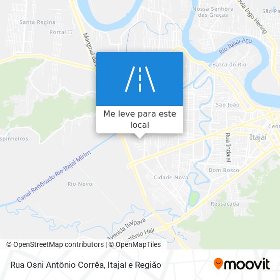 Rua Osni Antônio Corrêa mapa