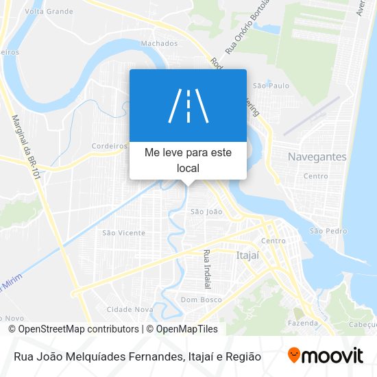 Rua João Melquíades Fernandes mapa