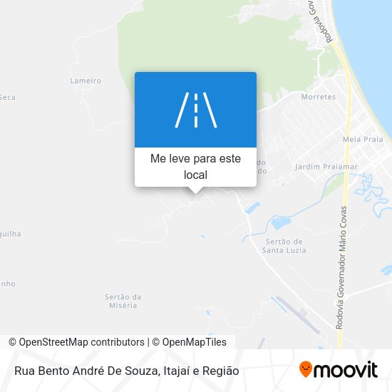 Rua Bento André De Souza mapa