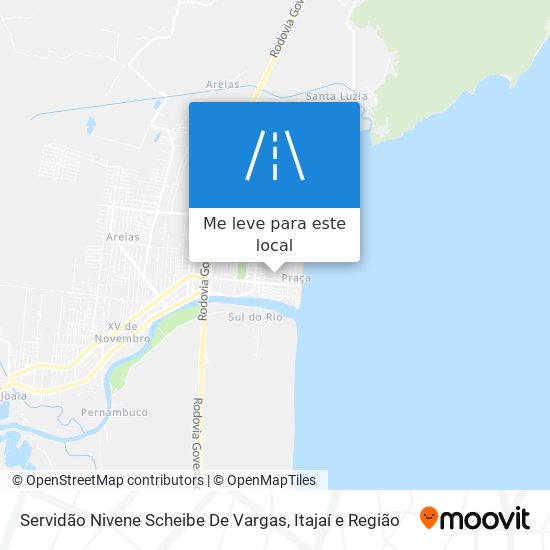 Servidão Nivene Scheibe De Vargas mapa