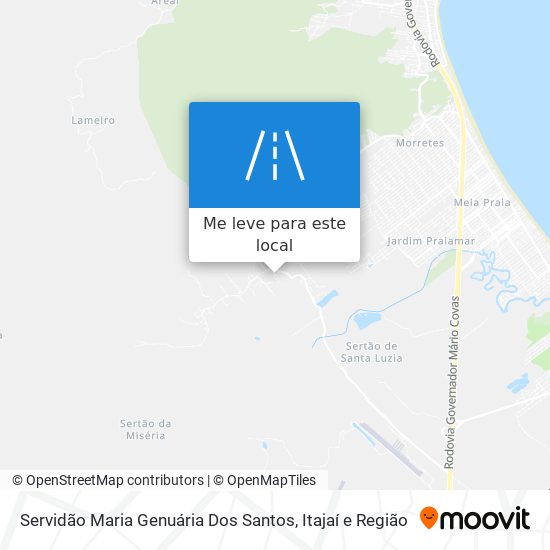 Servidão Maria Genuária Dos Santos mapa