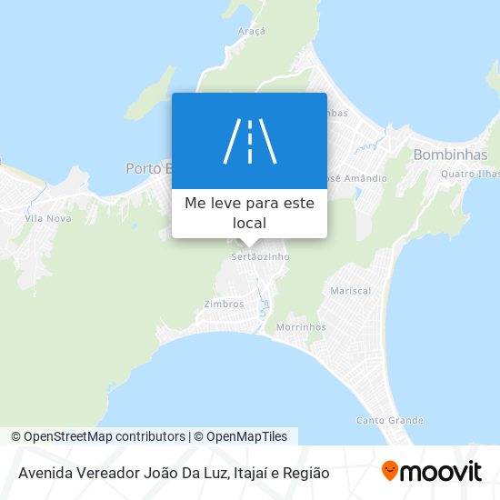 Avenida Vereador João Da Luz mapa