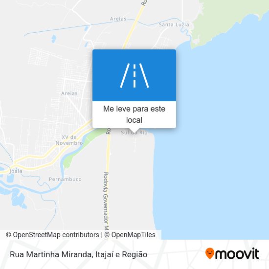 Rua Martinha Miranda mapa