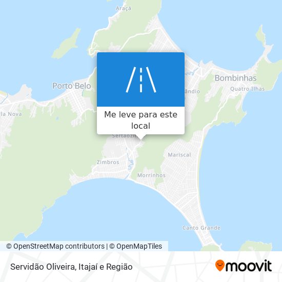 Servidão Oliveira mapa