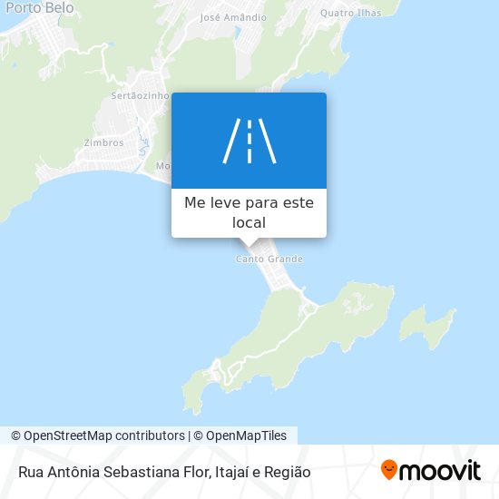 Rua Antônia Sebastiana Flor mapa