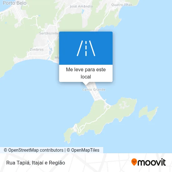 Rua Tapiá mapa