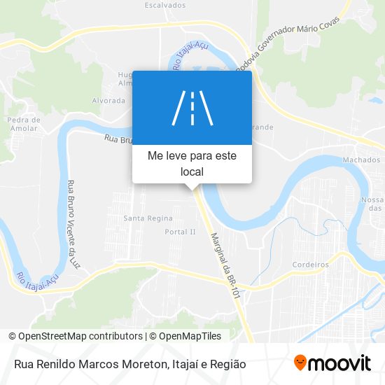 Rua Renildo Marcos Moreton mapa