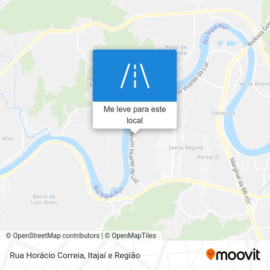 Rua Horácio Correia mapa