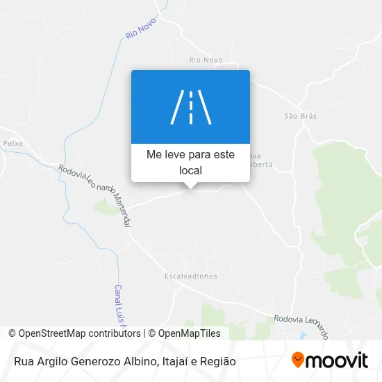 Rua Argilo Generozo Albino mapa