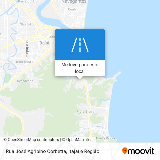 Rua José Agripino Corbetta mapa