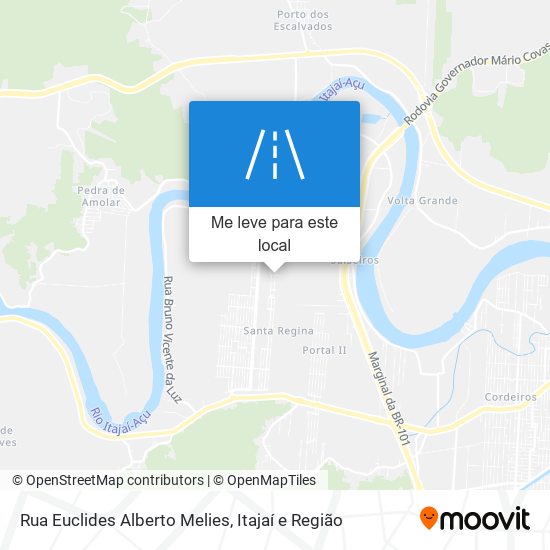 Rua Euclides Alberto Melies mapa