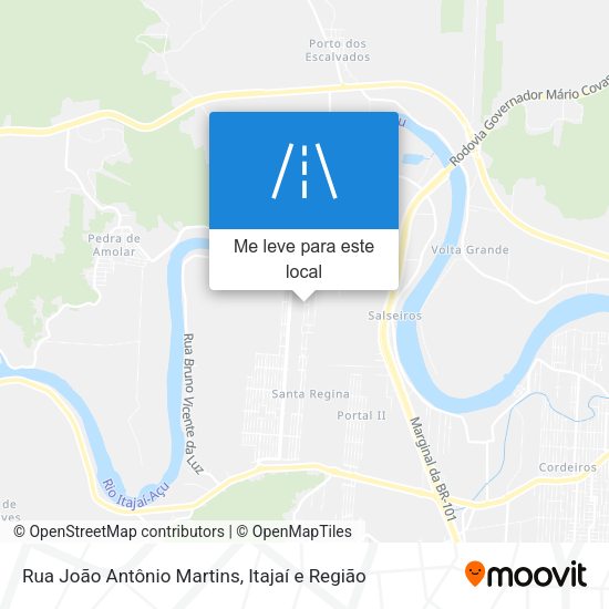 Rua João Antônio Martins mapa