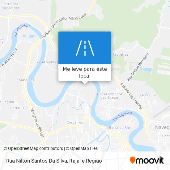 Rua Nilton Santos Da Silva mapa