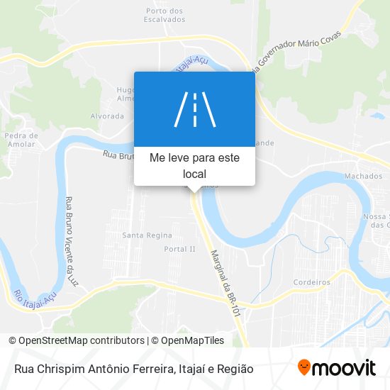 Rua Chrispim Antônio Ferreira mapa