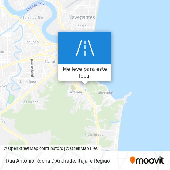 Rua Antônio Rocha D'Andrade mapa