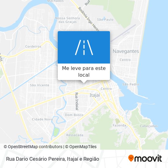 Rua Dario Cesário Pereira mapa