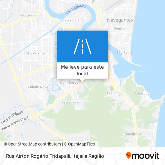 Rua Airton Rogério Tridapalli mapa