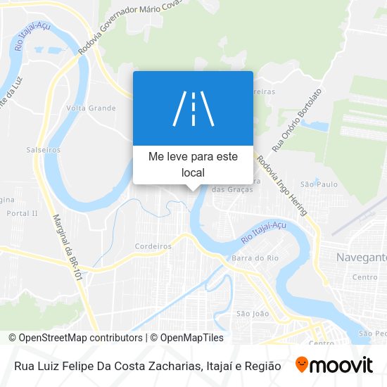 Rua Luiz Felipe Da Costa Zacharias mapa