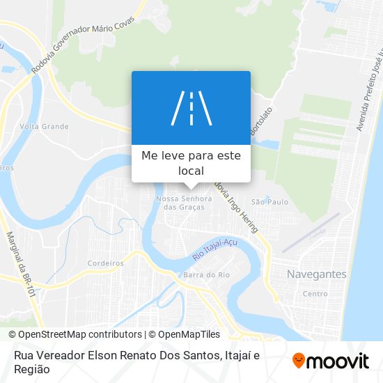 Rua Vereador Elson Renato Dos Santos mapa