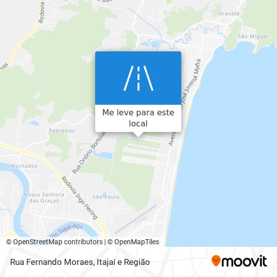 Rua Fernando Moraes mapa