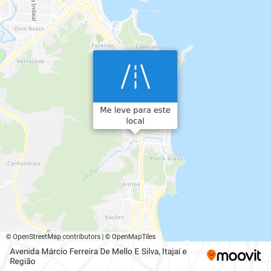 Avenida Márcio Ferreira De Mello E Silva mapa