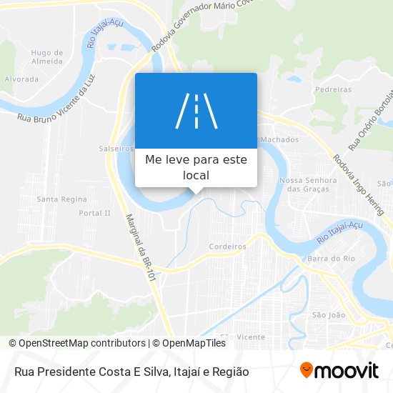 Rua Presidente Costa E Silva mapa
