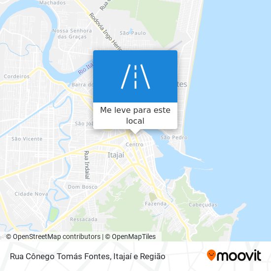 Rua Cônego Tomás Fontes mapa