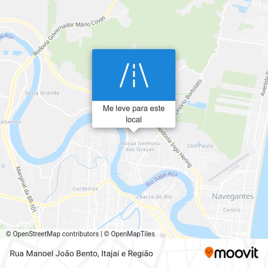 Rua Manoel João Bento mapa