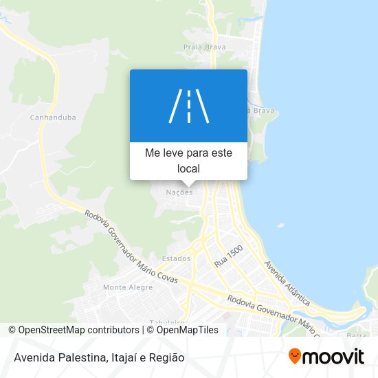 Avenida Palestina mapa