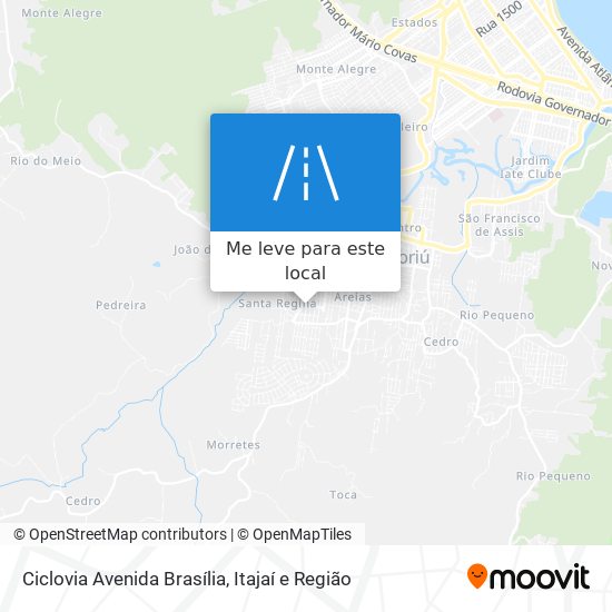 Ciclovia Avenida Brasília mapa
