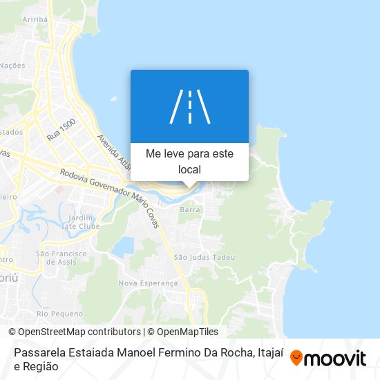 Passarela Estaiada Manoel Fermino Da Rocha mapa