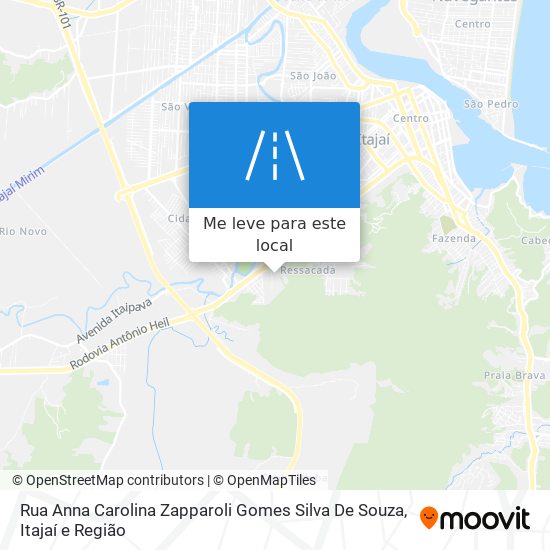 Rua Anna Carolina Zapparoli Gomes Silva De Souza mapa