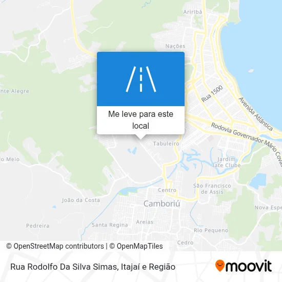 Rua Rodolfo Da Silva Simas mapa