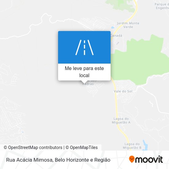 Rua Acácia Mimosa mapa