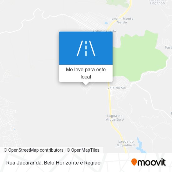 Rua Jacarandá mapa